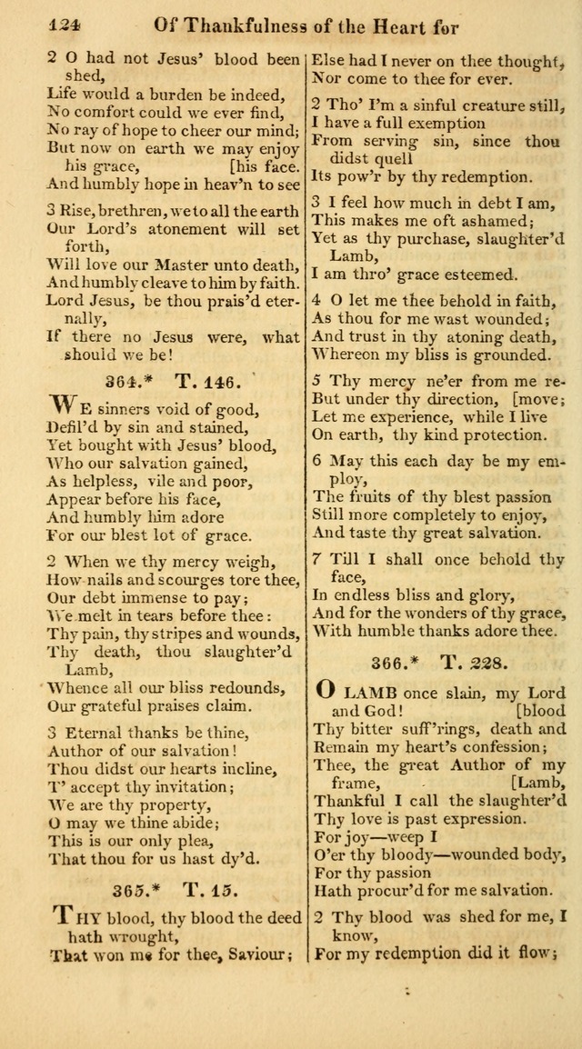 A Collection of Hymns for the Use of the Protestant Church of the United Brethren. (New and Rev. ed.) page 124