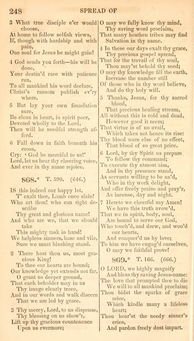 A Collection of Hymns, for the Use of the Protestant Church of the United Brethren. New and  Revised ed. page 289