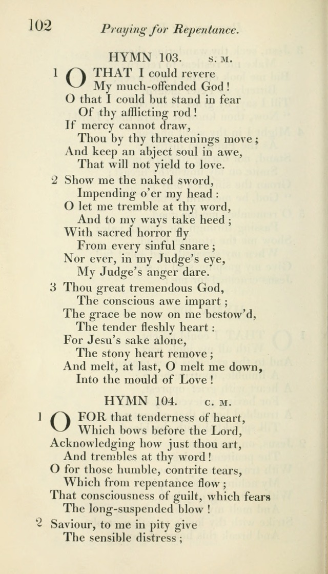 A Collection of Hymns, for the Use of the People Called Methodists, with a Supplement page 104