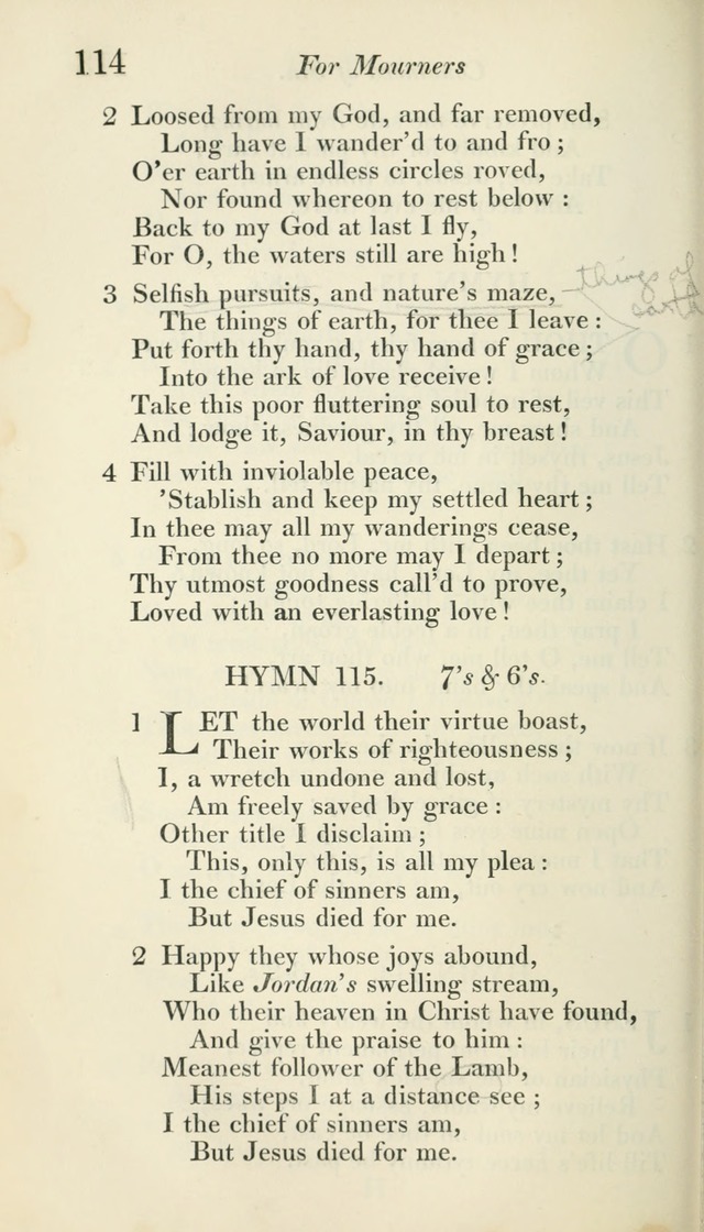 A Collection of Hymns, for the Use of the People Called Methodists, with a Supplement page 116