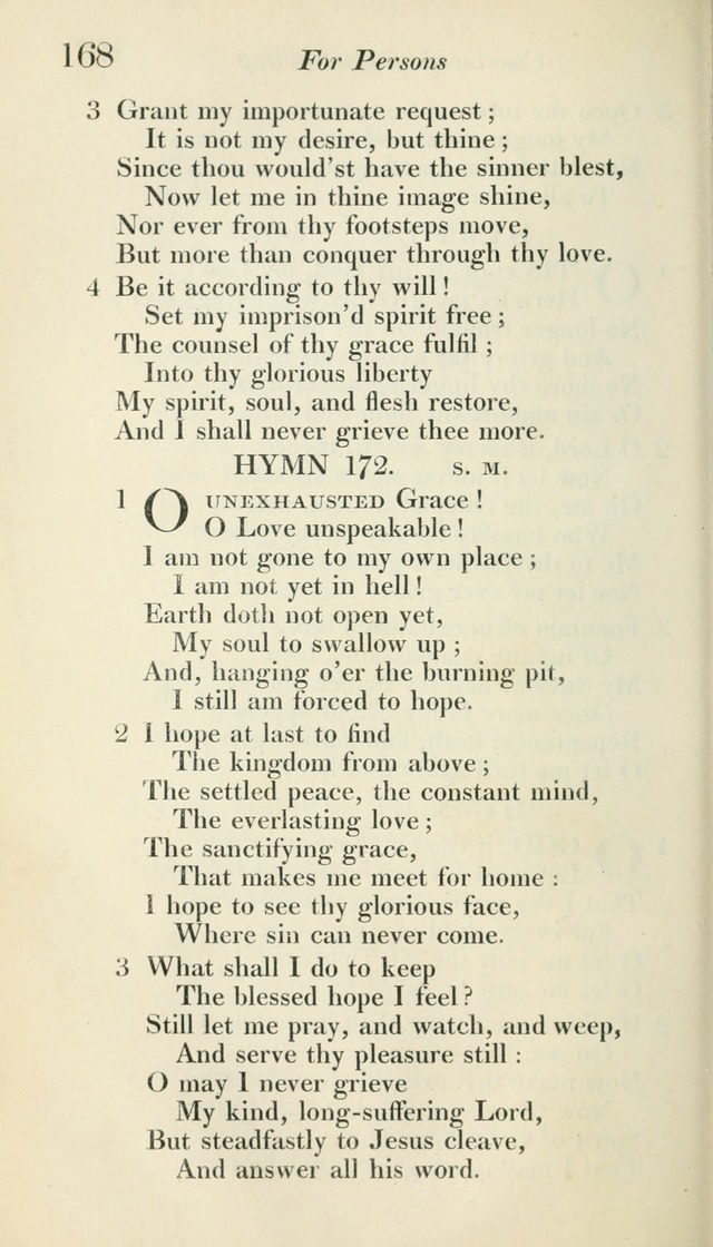 A Collection of Hymns, for the Use of the People Called Methodists, with a Supplement page 170