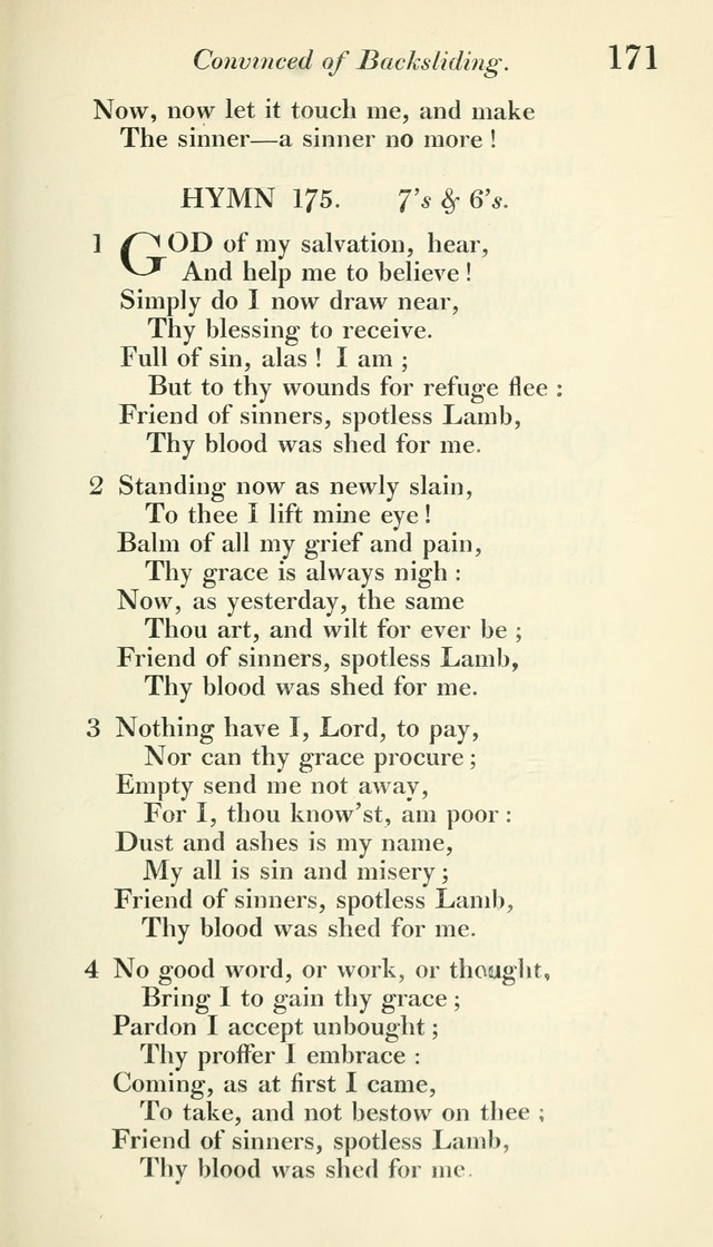A Collection of Hymns, for the Use of the People Called Methodists, with a Supplement page 173