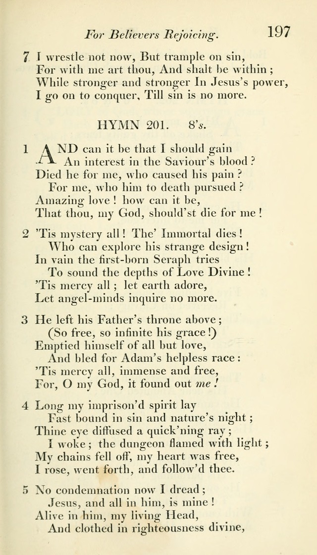 A Collection of Hymns, for the Use of the People Called Methodists, with a Supplement page 199