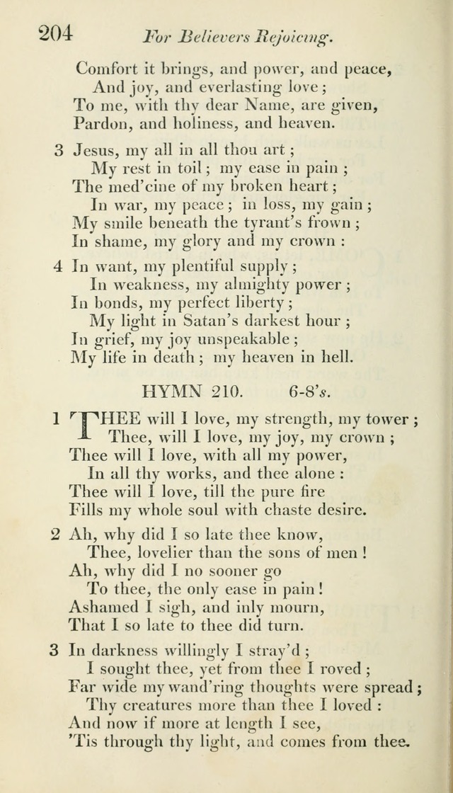 A Collection of Hymns, for the Use of the People Called Methodists, with a Supplement page 206