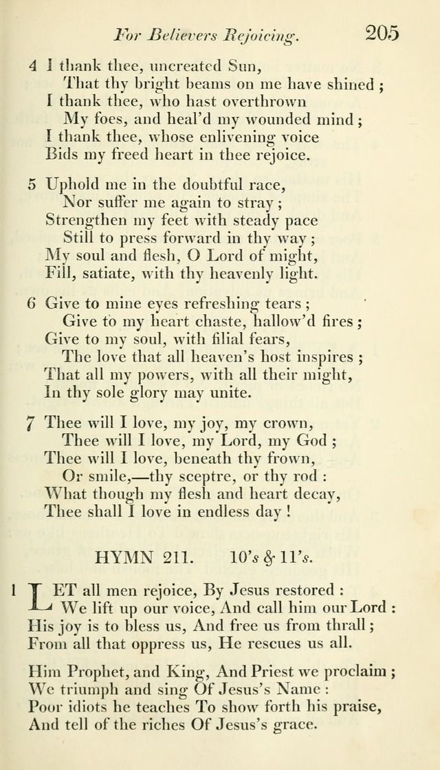 A Collection of Hymns, for the Use of the People Called Methodists, with a Supplement page 207