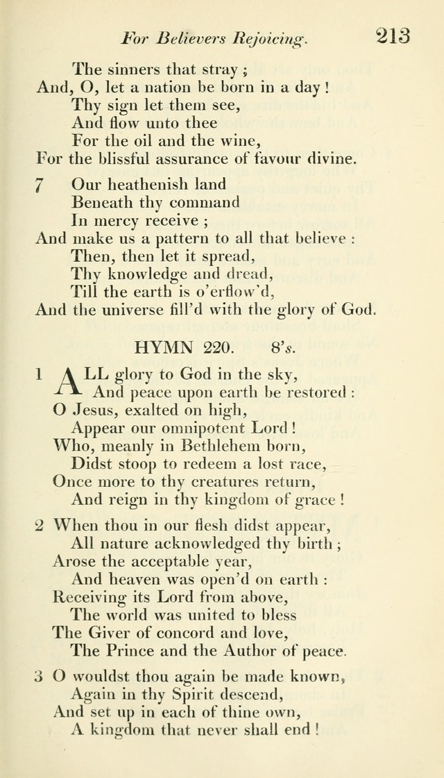A Collection of Hymns, for the Use of the People Called Methodists, with a Supplement page 215