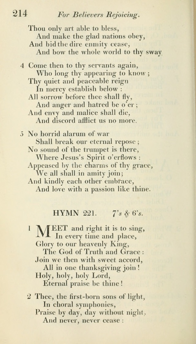 A Collection of Hymns, for the Use of the People Called Methodists, with a Supplement page 216