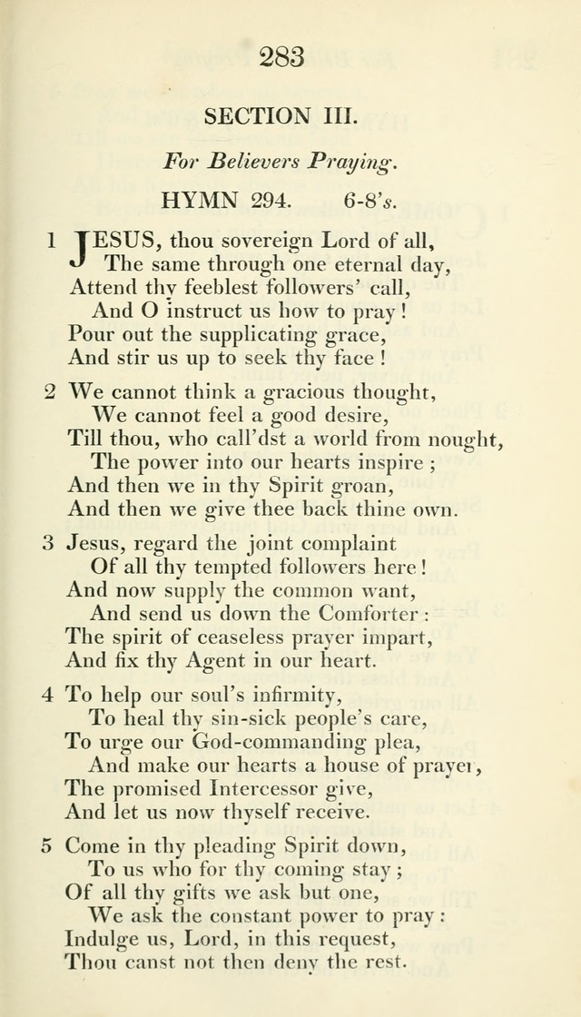 A Collection of Hymns, for the Use of the People Called Methodists, with a Supplement page 285