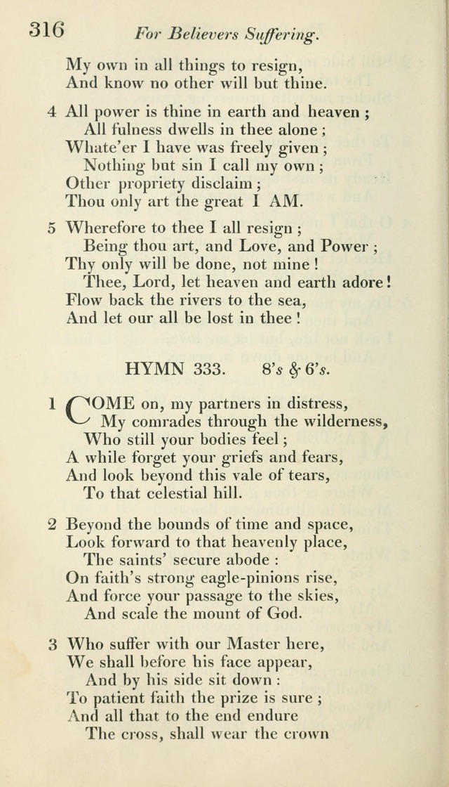 A Collection of Hymns, for the Use of the People Called Methodists, with a Supplement page 318
