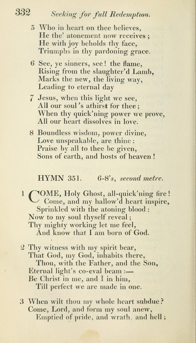 A Collection of Hymns, for the Use of the People Called Methodists, with a Supplement page 334