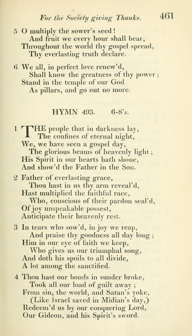 A Collection of Hymns, for the Use of the People Called Methodists, with a Supplement page 463