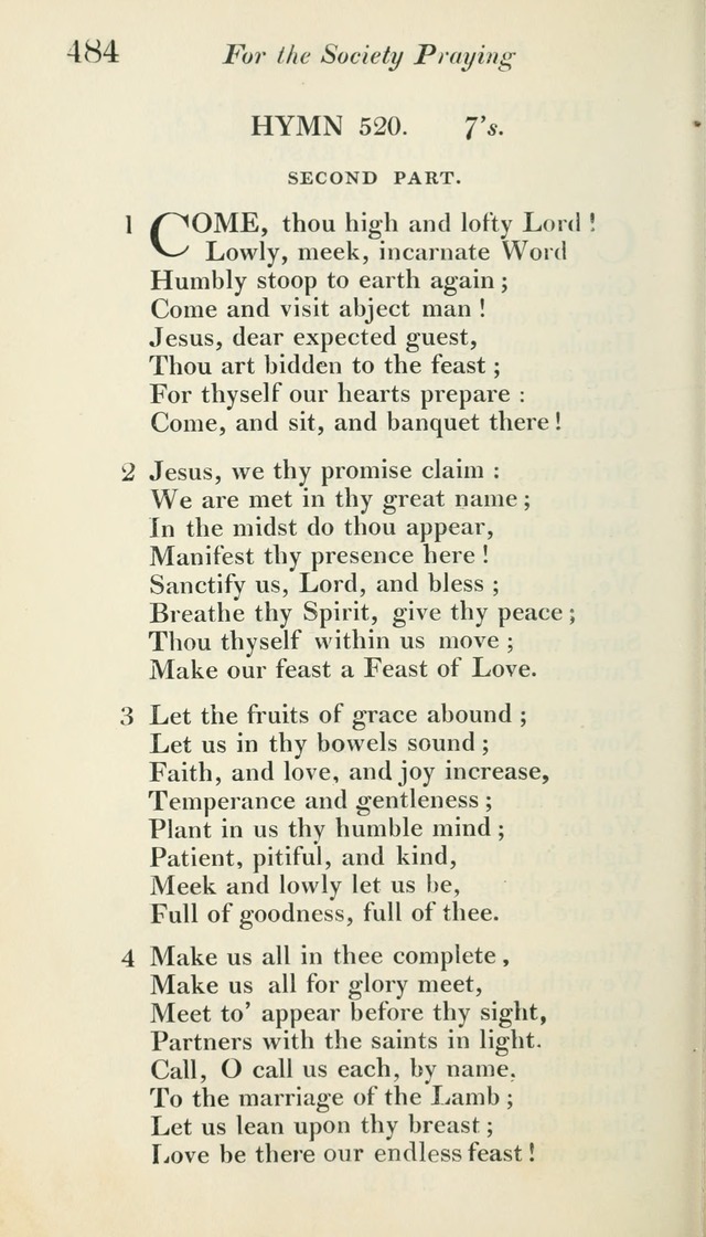 A Collection of Hymns, for the Use of the People Called Methodists, with a Supplement page 486