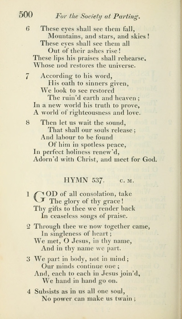 A Collection of Hymns, for the Use of the People Called Methodists, with a Supplement page 502
