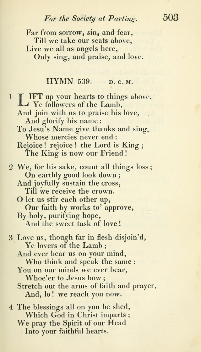 A Collection of Hymns, for the Use of the People Called Methodists, with a Supplement page 505