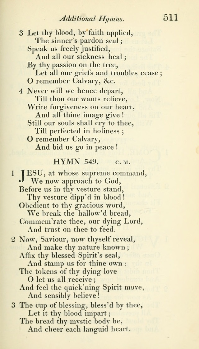 A Collection of Hymns, for the Use of the People Called Methodists, with a Supplement page 513