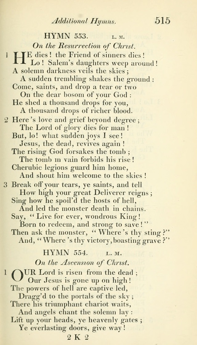 A Collection of Hymns, for the Use of the People Called Methodists, with a Supplement page 517