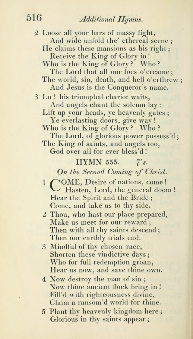 A Collection of Hymns, for the Use of the People Called Methodists, with a Supplement page 518