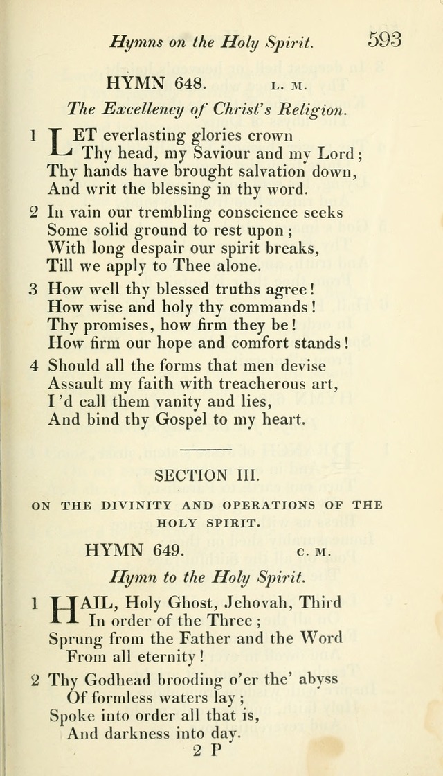 A Collection of Hymns, for the Use of the People Called Methodists, with a Supplement page 595