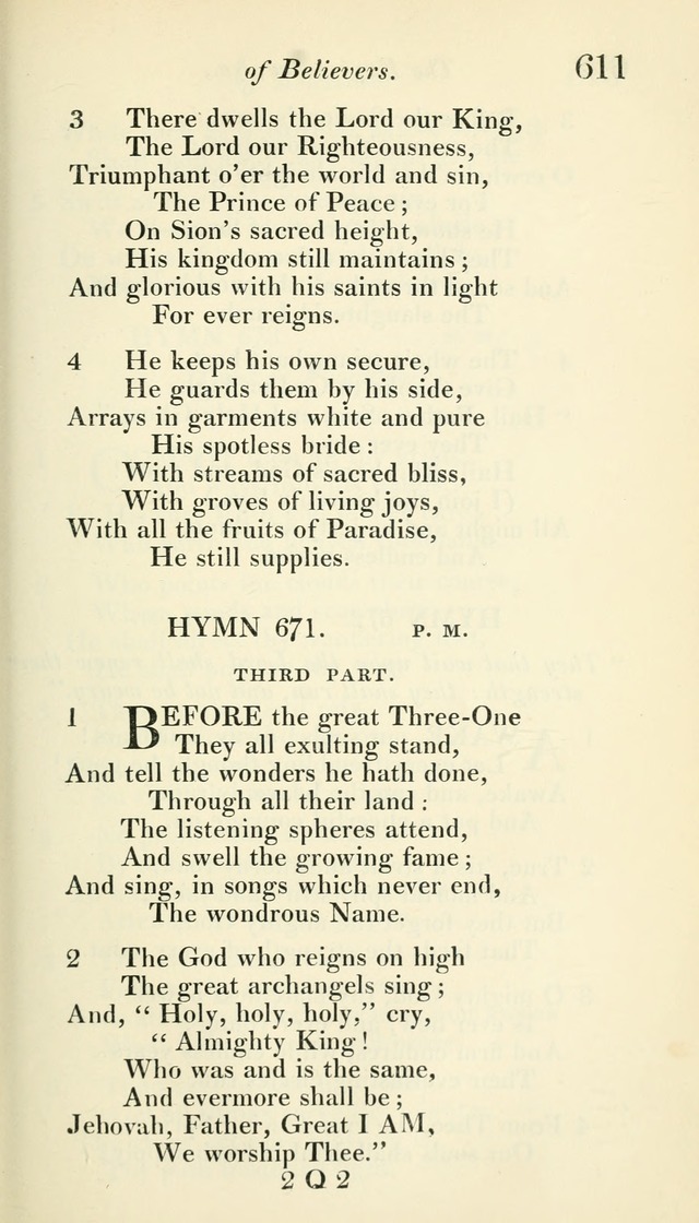 A Collection of Hymns, for the Use of the People Called Methodists, with a Supplement page 613