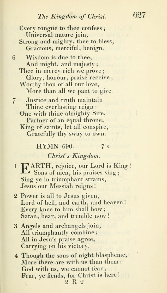 A Collection of Hymns, for the Use of the People Called Methodists, with a Supplement page 629