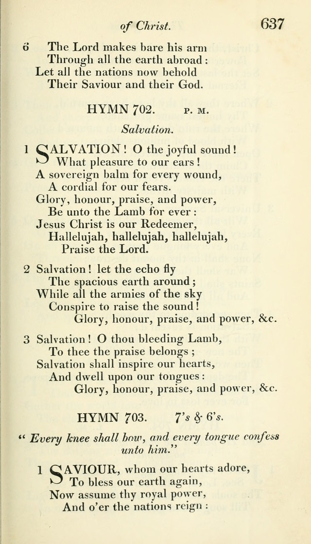 A Collection of Hymns, for the Use of the People Called Methodists, with a Supplement page 639