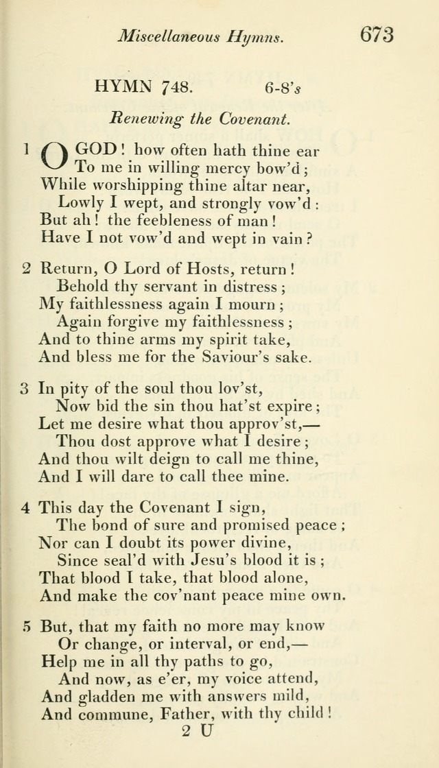 A Collection of Hymns, for the Use of the People Called Methodists, with a Supplement page 675