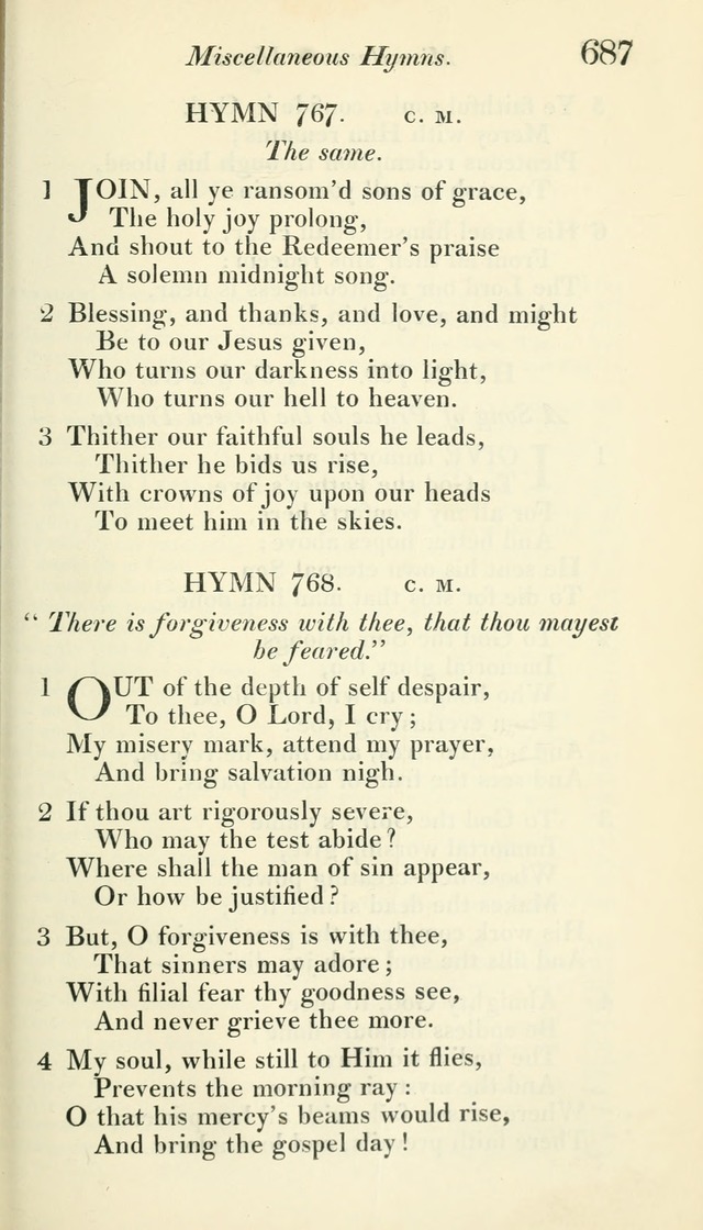 A Collection of Hymns, for the Use of the People Called Methodists, with a Supplement page 689