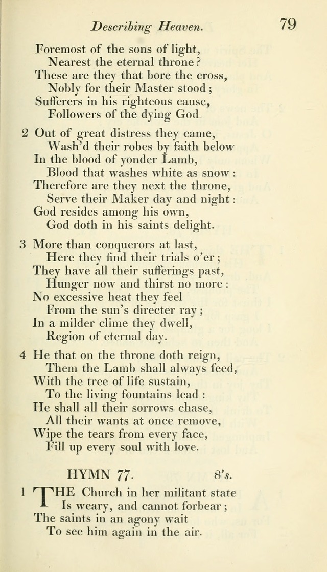 A Collection of Hymns, for the Use of the People Called Methodists, with a Supplement page 81