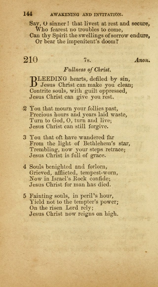 A Collection of Hymns, for the use of the United Brethren in Christ: taken from the most approved authors, and adapted to public and private worship page 146
