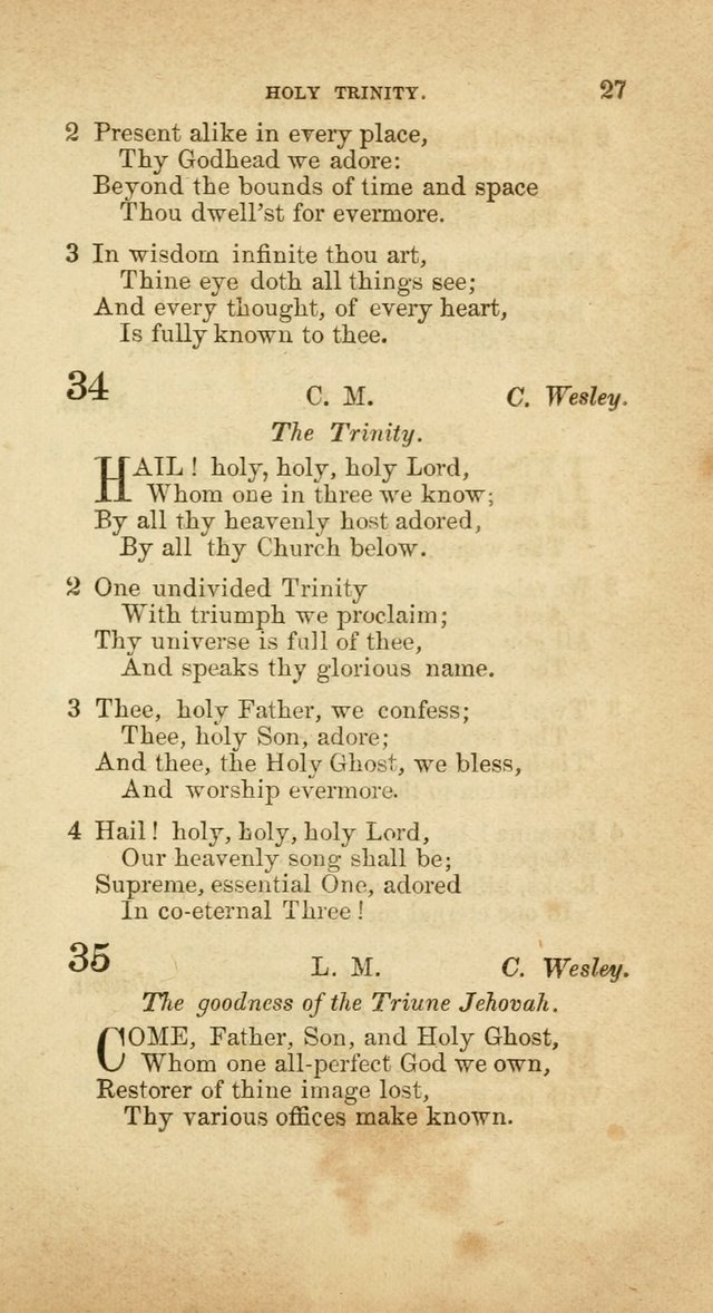 A Collection of Hymns, for the use of the United Brethren in Christ: taken from the most approved authors, and adapted to public and private worship page 27