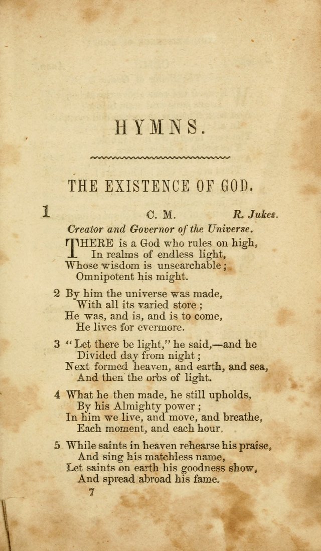 A Collection of Hymns, for the use of the United Brethren in Christ: taken from the most approved authors, and adapted to public and private worship page 7