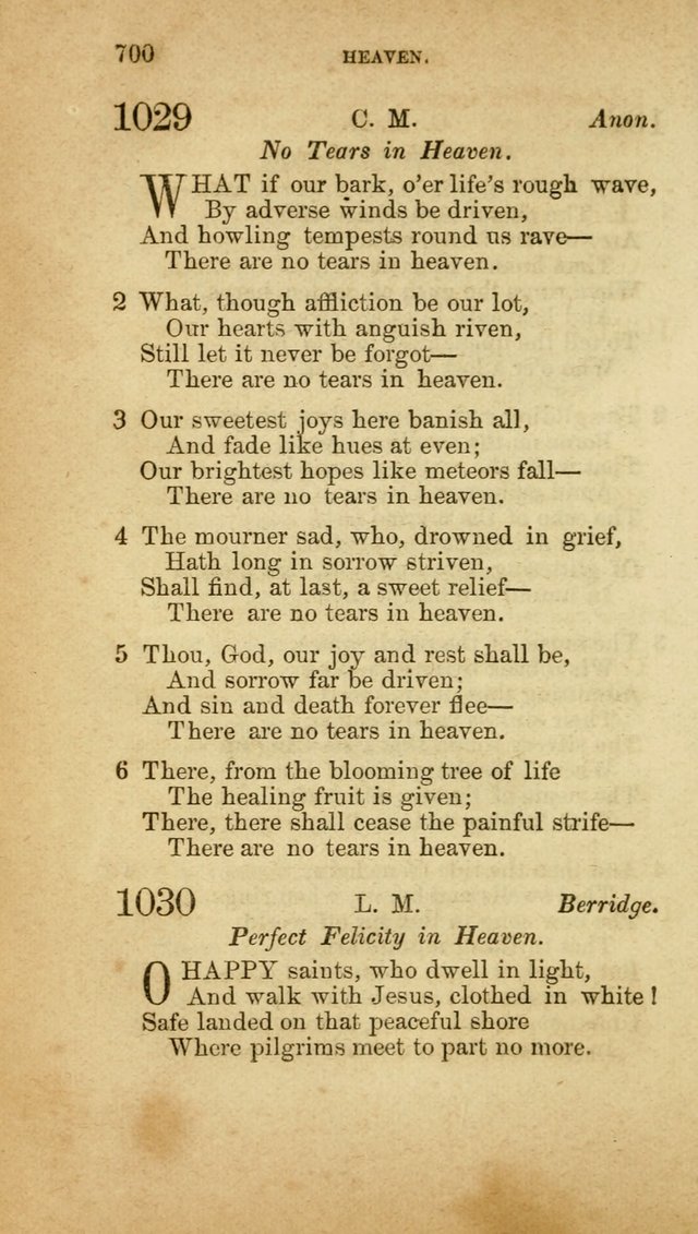 A Collection of Hymns, for the use of the United Brethren in Christ: taken from the most approved authors, and adapted to public and private worship page 704