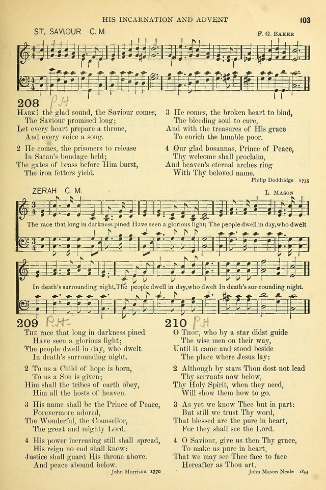 The Church Hymnary: a collection of hymns and tunes for public worship page 103