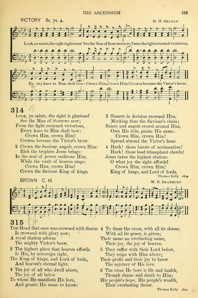 The Church Hymnary: a collection of hymns and tunes for public worship page 159
