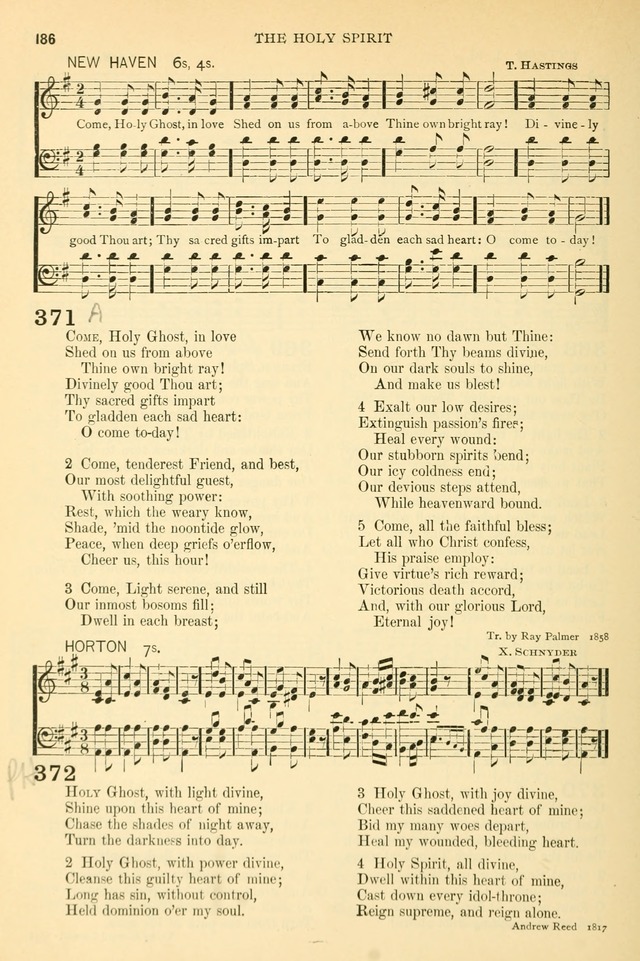 The Church Hymnary: a collection of hymns and tunes for public worship page 186