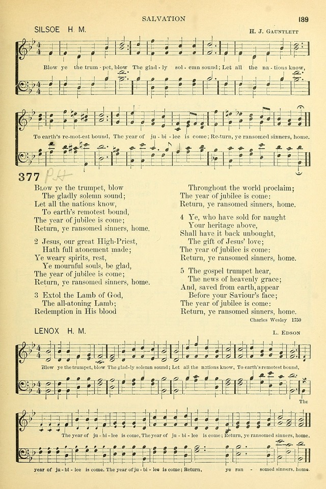 The Church Hymnary: a collection of hymns and tunes for public worship page 189
