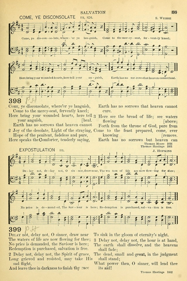 The Church Hymnary: a collection of hymns and tunes for public worship page 199