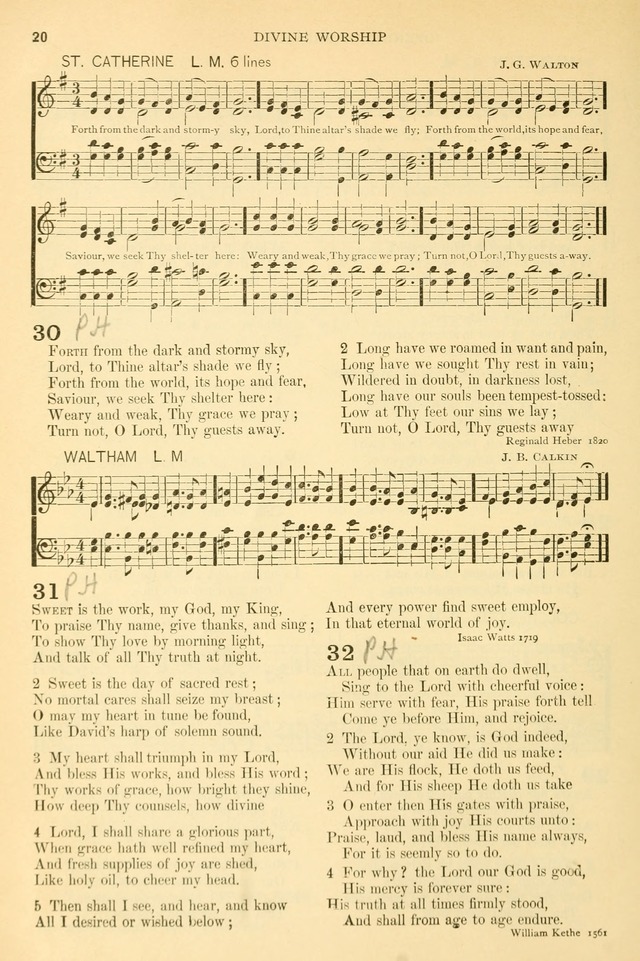 The Church Hymnary: a collection of hymns and tunes for public worship page 20