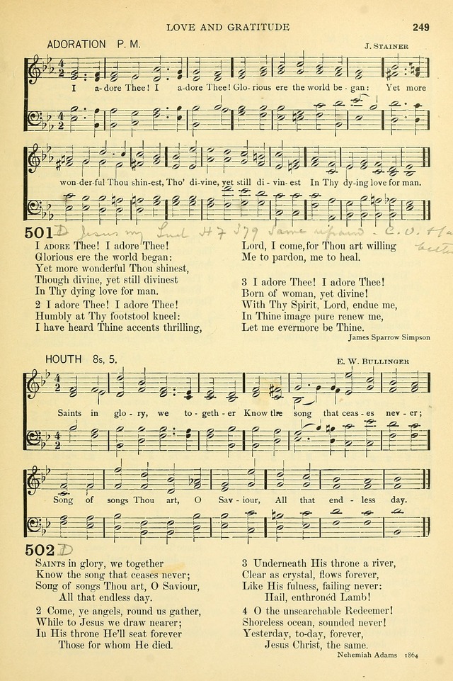 The Church Hymnary: a collection of hymns and tunes for public worship page 249