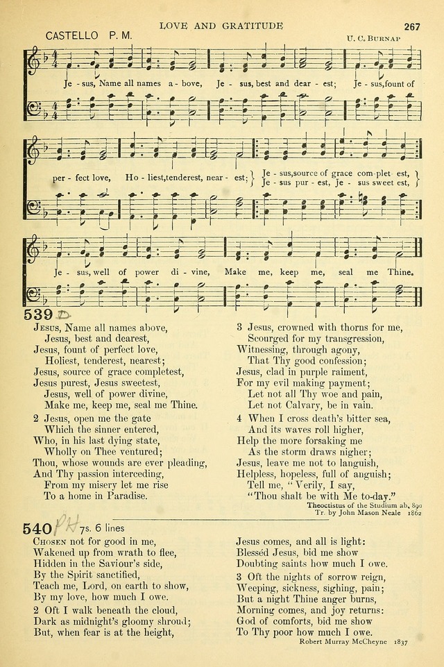 The Church Hymnary: a collection of hymns and tunes for public worship page 267