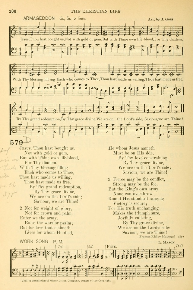 The Church Hymnary: a collection of hymns and tunes for public worship page 288