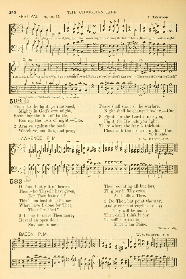 The Church Hymnary: a collection of hymns and tunes for public worship page 290