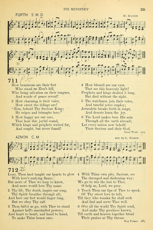 The Church Hymnary: a collection of hymns and tunes for public worship page 351