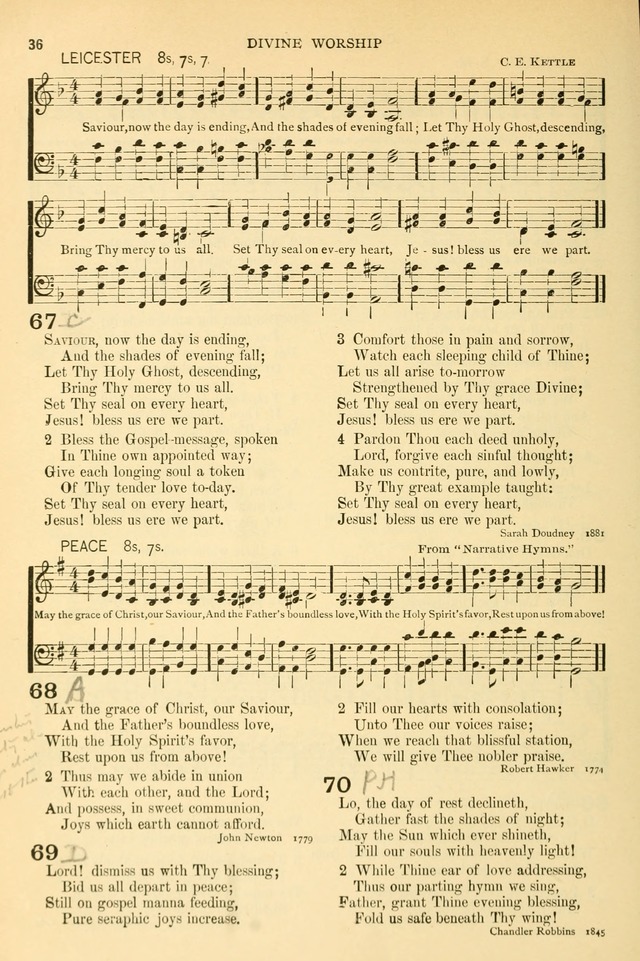 The Church Hymnary: a collection of hymns and tunes for public worship page 36