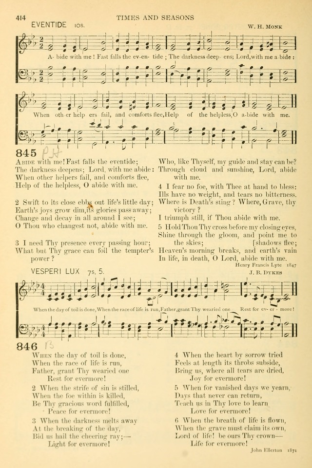 The Church Hymnary: a collection of hymns and tunes for public worship page 414