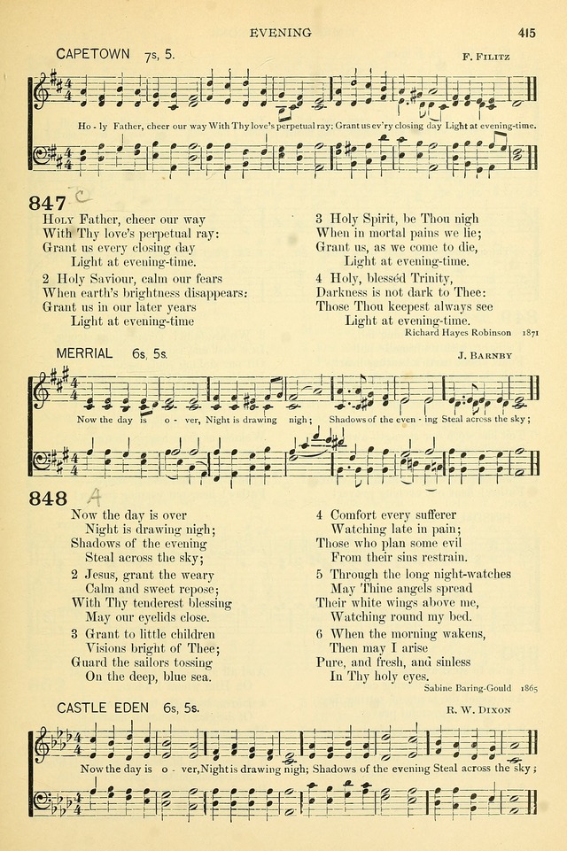 The Church Hymnary: a collection of hymns and tunes for public worship page 415