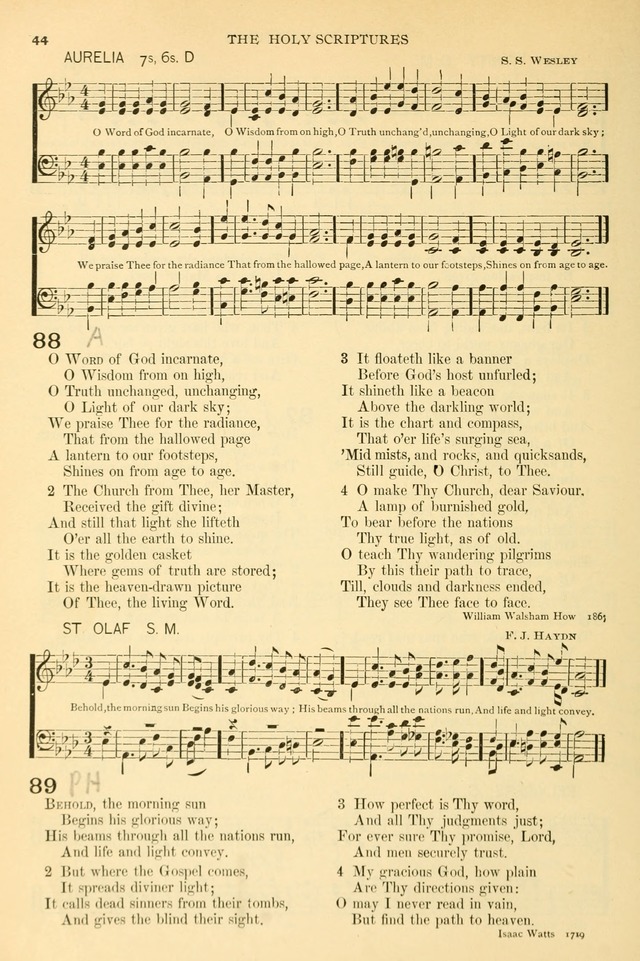 The Church Hymnary: a collection of hymns and tunes for public worship page 44