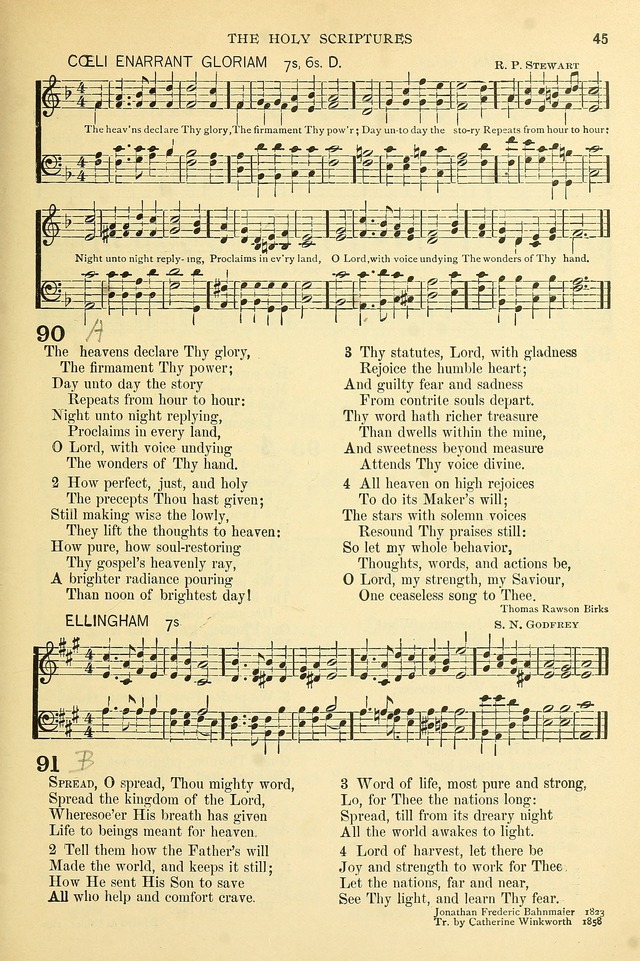The Church Hymnary: a collection of hymns and tunes for public worship page 45