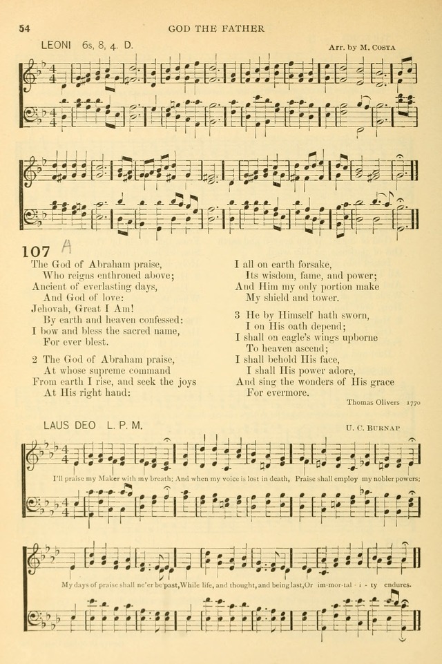 The Church Hymnary: a collection of hymns and tunes for public worship page 54