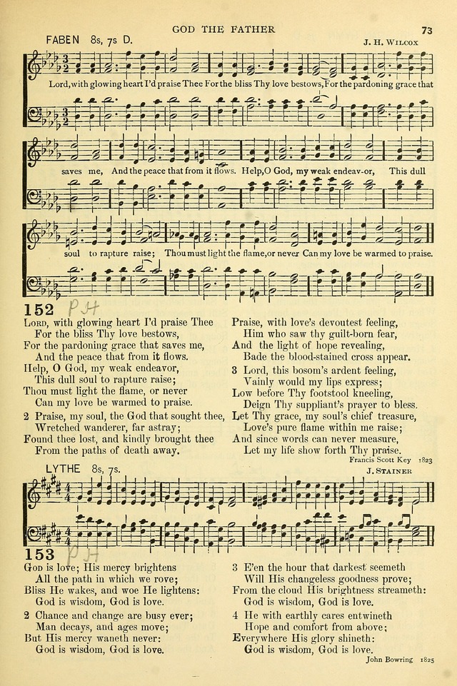The Church Hymnary: a collection of hymns and tunes for public worship page 73